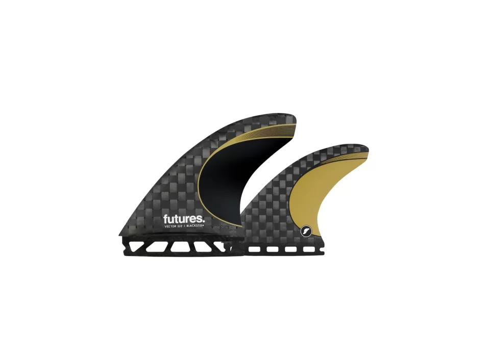 FUTURES PINNE 3/2 VECTOR BLACKSTIX THRUSTER GOLD MEDIUM