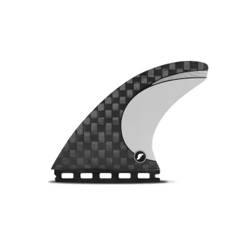 FUTURES PINNE 3/2 VECTOR BLACKSTIX THRUSTER SILVER LARGE