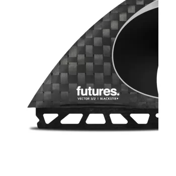 FUTURES PINNE 3/2 VECTOR BLACKSTIX THRUSTER SILVER LARGE