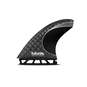 FUTURES PINNE 3/2 VECTOR BLACKSTIX THRUSTER SILVER LARGE