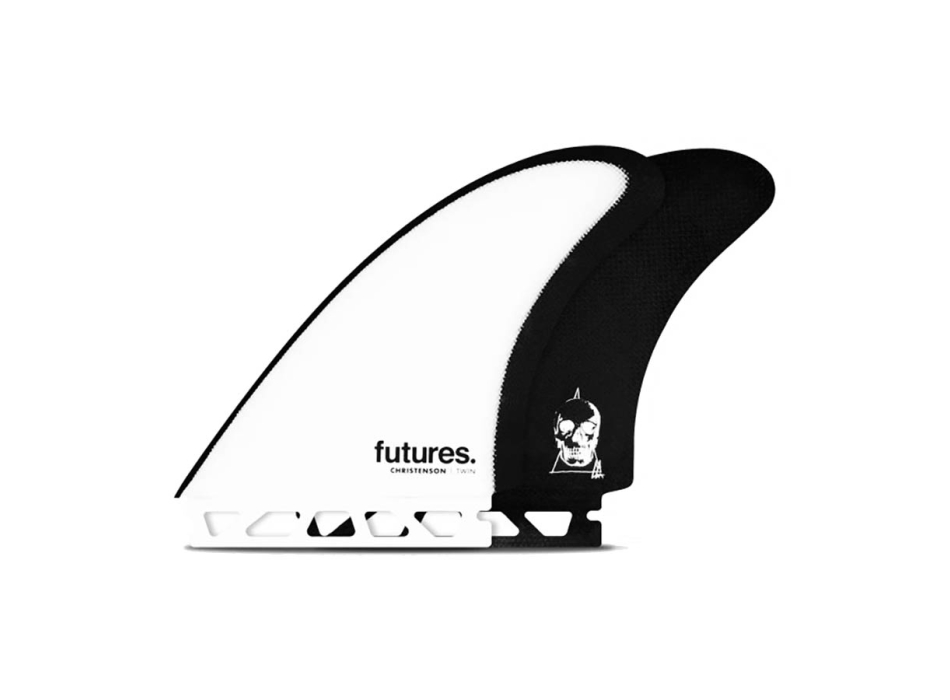 FUTURES PINNE CHRISTENSON TWIN FIN WHITE BROWN