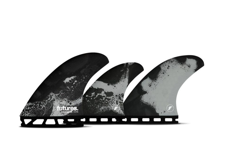 FUTURES PINNE CHRISTENSON TWIN FINS WHITE BLACK