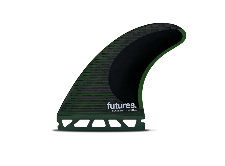 FUTURES PINNE F8 BLACKSTIX THRUSTER LARGE GREEN