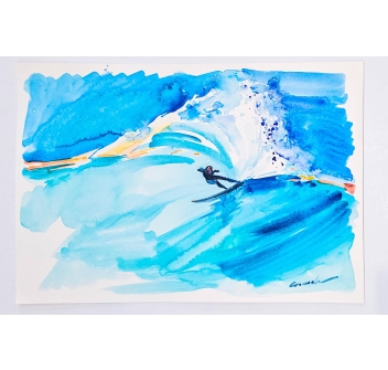 GANADU SURF ART ACQUERELLO 30x40 CM FINS OUT