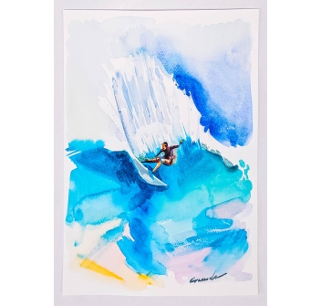GANADU SURF ART ACQUERELLO 30x40 CM SOUL SURFING
