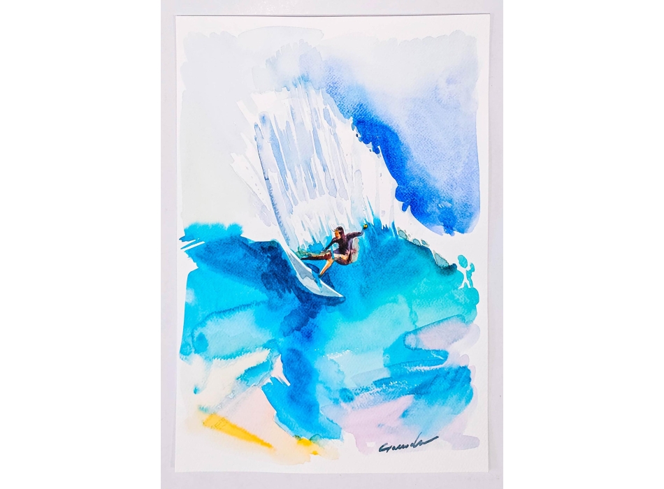 GANADU SURF ART ACQUERELLO 30x40 CM SOUL SURFING