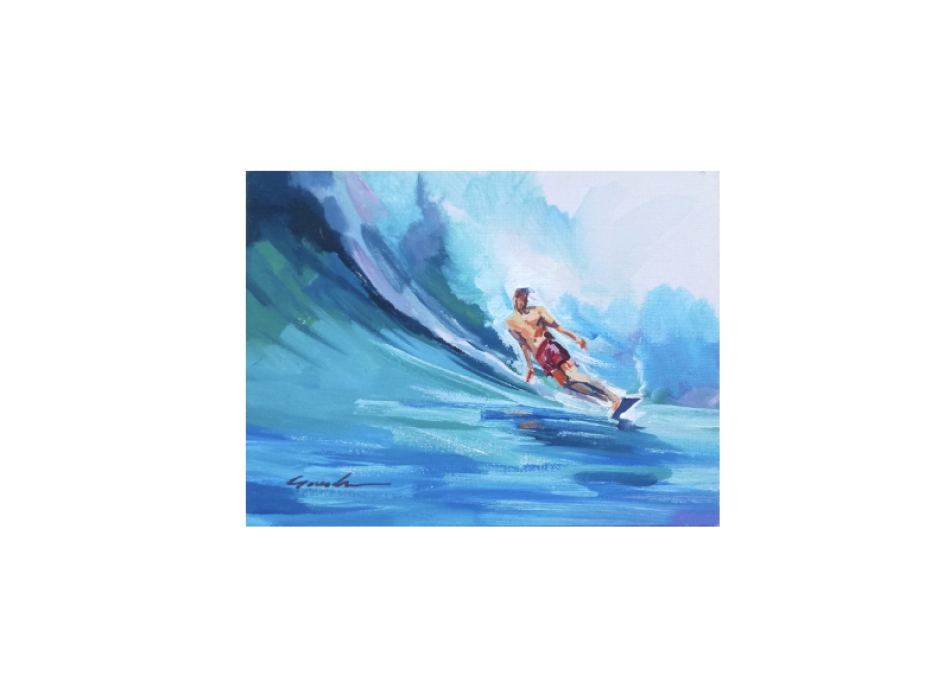 GANADU SURF ART ORIGINAL PAINTINGS BOTTOM 2 18X24