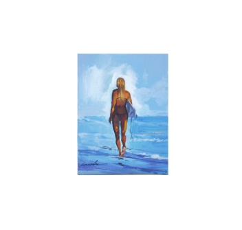 GANADU SURF ART ORIGINAL PAINTINGS GIRL 18X24