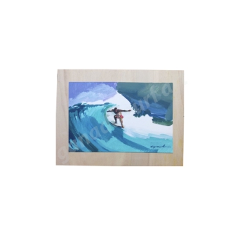 GANADU SURF ART ORIGINAL PAINTINGS TUBO 2 CARTONE SU TAVOLA 30x23