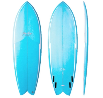 GERRY LOPEZ 5'10" SOMETHING FISHY QUAD FUTURES FINS