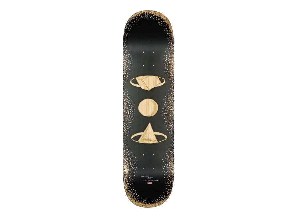GLOBE G3 BLACK HOLES 8" SKATE DECK BAMBOO/BLACK