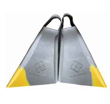 HUBBOARDS AIR HUB CUT PINNE BODYBOARD GREY YELLOW