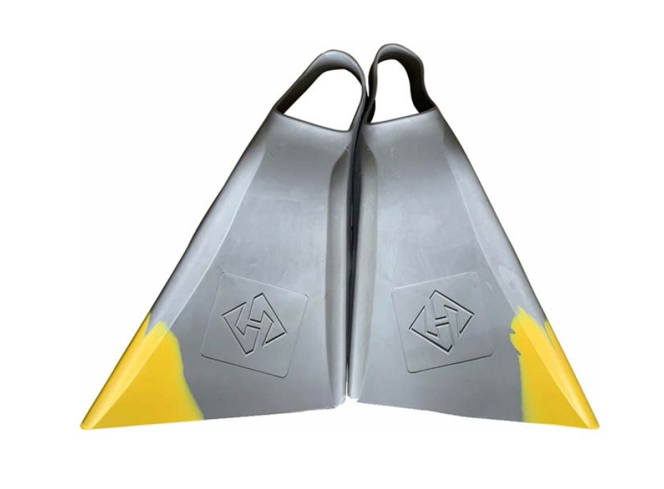 HUBBOARDS AIR HUB CUT PINNE BODYBOARD GREY YELLOW