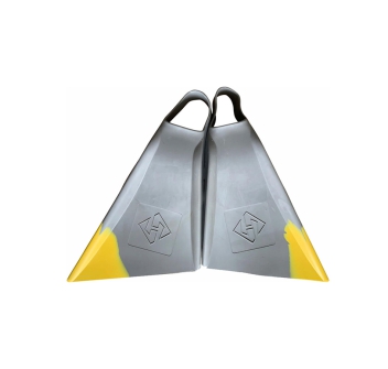 HUBBOARDS AIR HUB CUT PINNE BODYBOARD GREY YELLOW