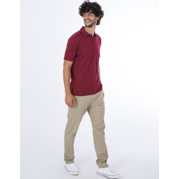 HURLEY ACE VISTA POLO MANICA CORTA TRUE RED HEATHER