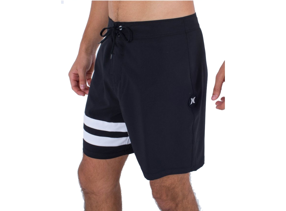 HURLEY BLOCK PARTY BOARDSHORTS 18' BLACK WHITE