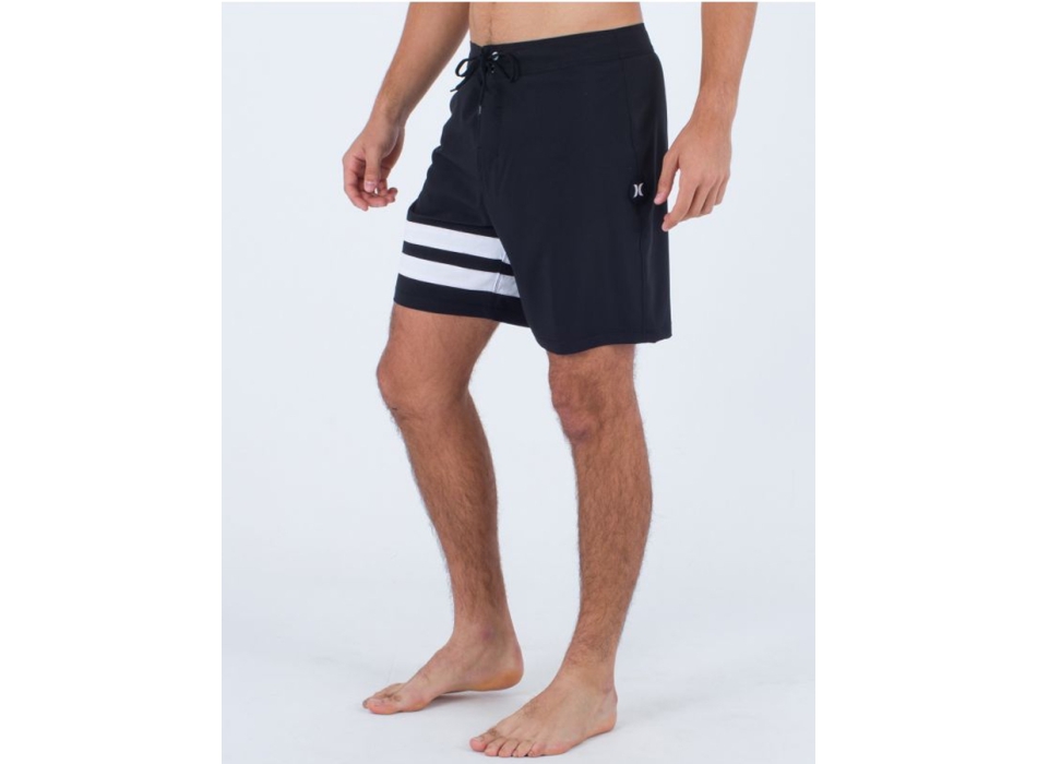 HURLEY BLOCK PARTY BOARDSHORTS 18' BLACK WHITE