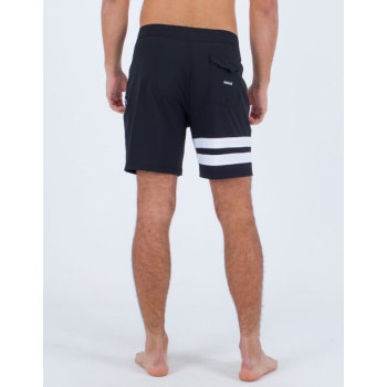 HURLEY BLOCK PARTY BOARDSHORTS 18' BLACK WHITE