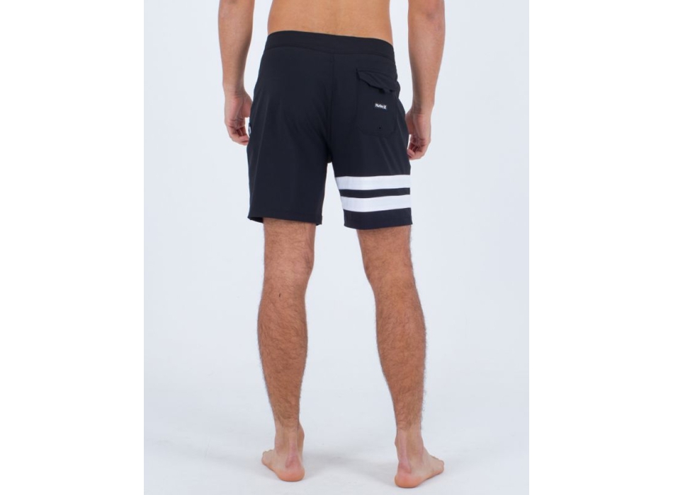 HURLEY BLOCK PARTY BOARDSHORTS 18' BLACK WHITE