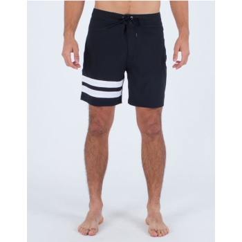 HURLEY BLOCK PARTY BOARDSHORTS 18' BLACK WHITE