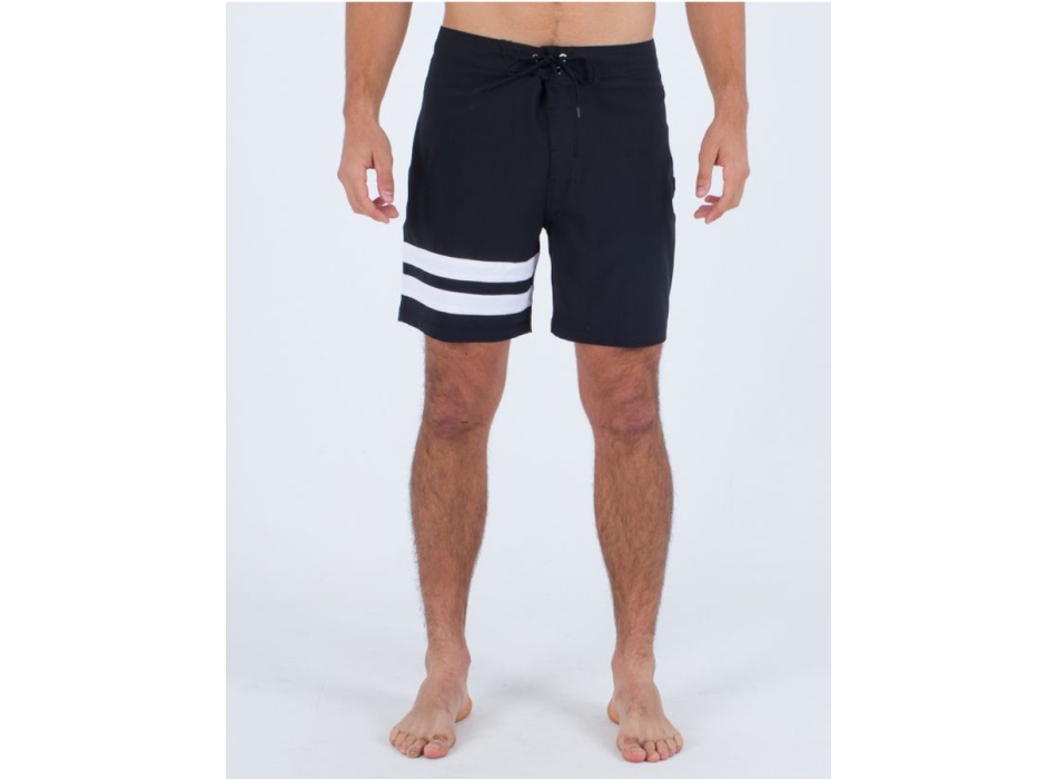 HURLEY BLOCK PARTY BOARDSHORTS 18' BLACK WHITE