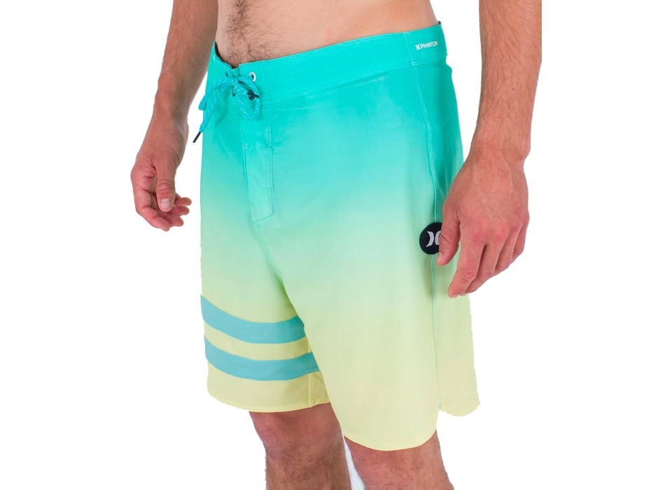 HURLEY BLOCK PARTY BOARDSHORTS 18' TEAL YELLOW