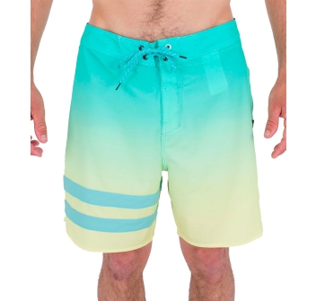 HURLEY BLOCK PARTY BOARDSHORTS 18' TEAL YELLOW