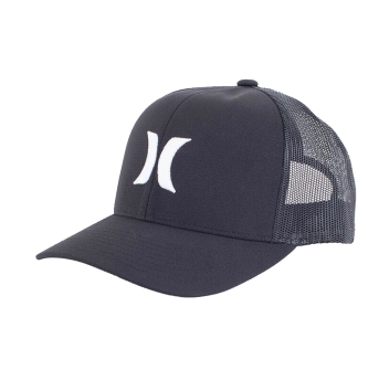 HURLEY DEL MAR TRUCKER CAPPELLINO BLACK WHITE