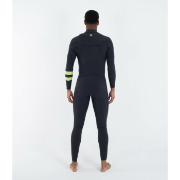 HURLEY MUTA INVERNALE 4/3MM ADVANT CHEST ZIP BLACK/BLUE