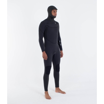 HURLEY MUTA INVERNALE 4/3MM ADVANT CHEST ZIP BLACK/BLUE