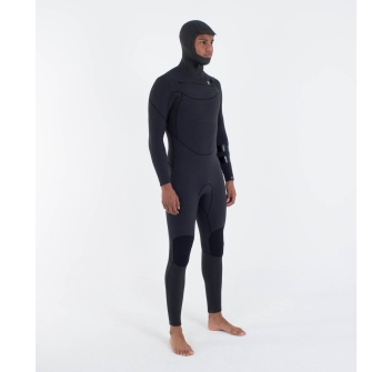HURLEY MUTA INVERNALE 4/3MM ADVANT CHEST ZIP BLACK/BLUE