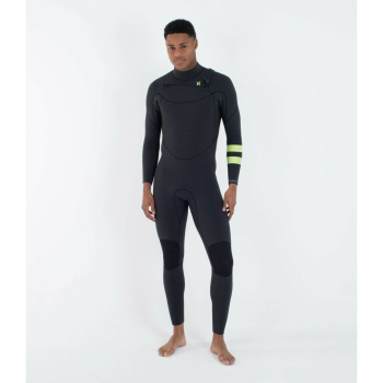HURLEY MUTA INVERNALE 4/3MM ADVANT CHEST ZIP BLACK/BLUE