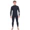 HURLEY ADVANT 5/3 MM CHEST ZIP BLACK MUTA INVERNALE UOMO