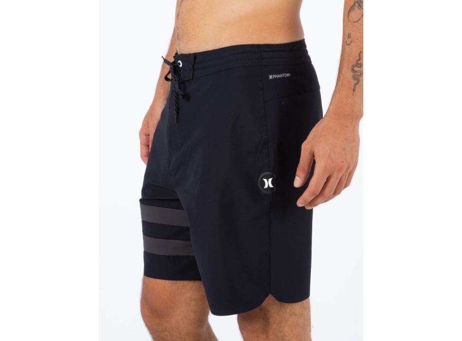 HURLEY PHANTOM+ BLOCK PARTY RENEGADE BOARDSHORT 18' BLACK