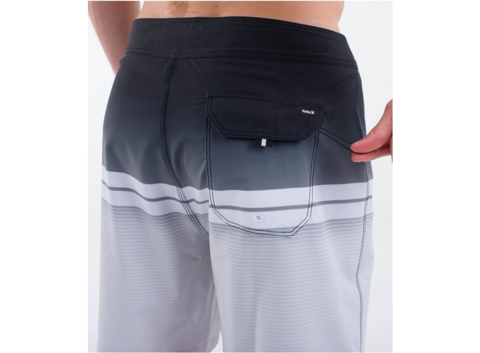 HURLEY PHANTOM ECO CLSSIC BOARDSHORTS 18' BLACK WHITE