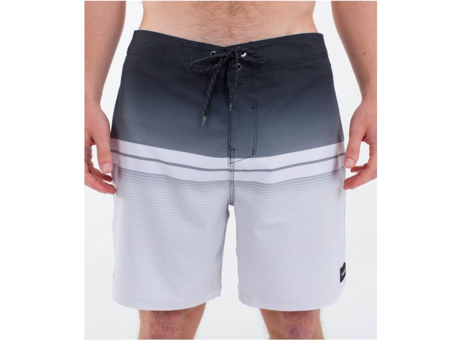 HURLEY PHANTOM ECO CLSSIC BOARDSHORTS 18' BLACK WHITE