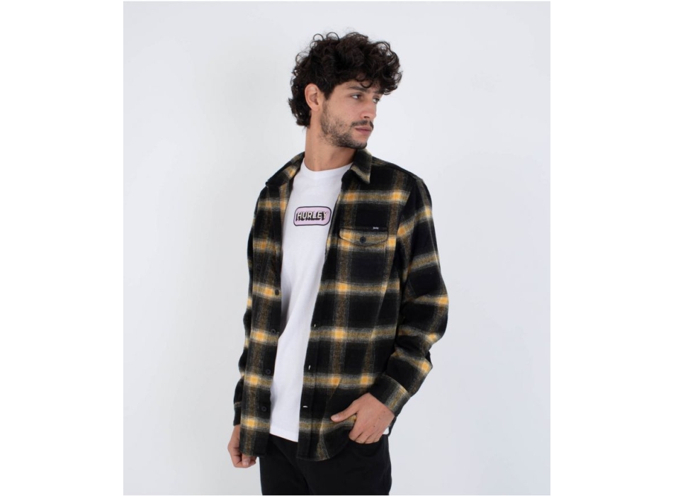 HURLEY PORTLAND HEAVYWEIGHT CAMICIA IN FLANELLA