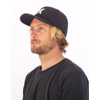 HURLEY STRETCH FIT MEN H2O-DRI O&O CAPPELLINO BLACK WHITE