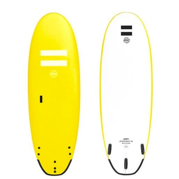 INDIO HARDCORE DUFFY 6'2" YELLOW SOFTBOARD