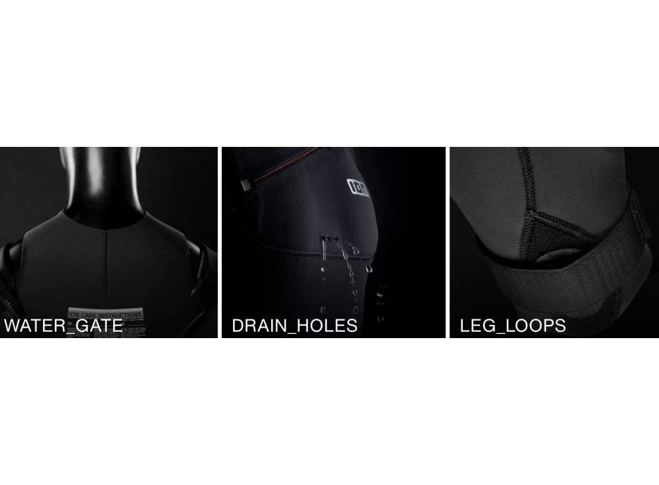 ION SEEK CORE SHORTY 2/2 SS MUTA CORTA UOMO BACK ZIP BLACK