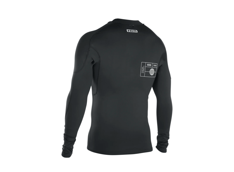 ION THERMO TOP LYCRA FELPATA MANICHE LUNGHE UOMO BLACK