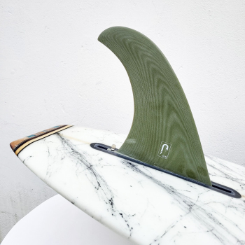JUST 9.75” PINNA LONGBOARD SINGLE FIN NOSERIDER FIBERGLASS CREME