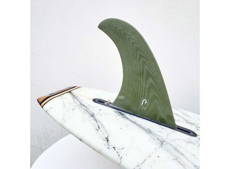 JUST 9.75” PINNA LONGBOARD SINGLE FIN NOSERIDER FIBERGLASS CREME