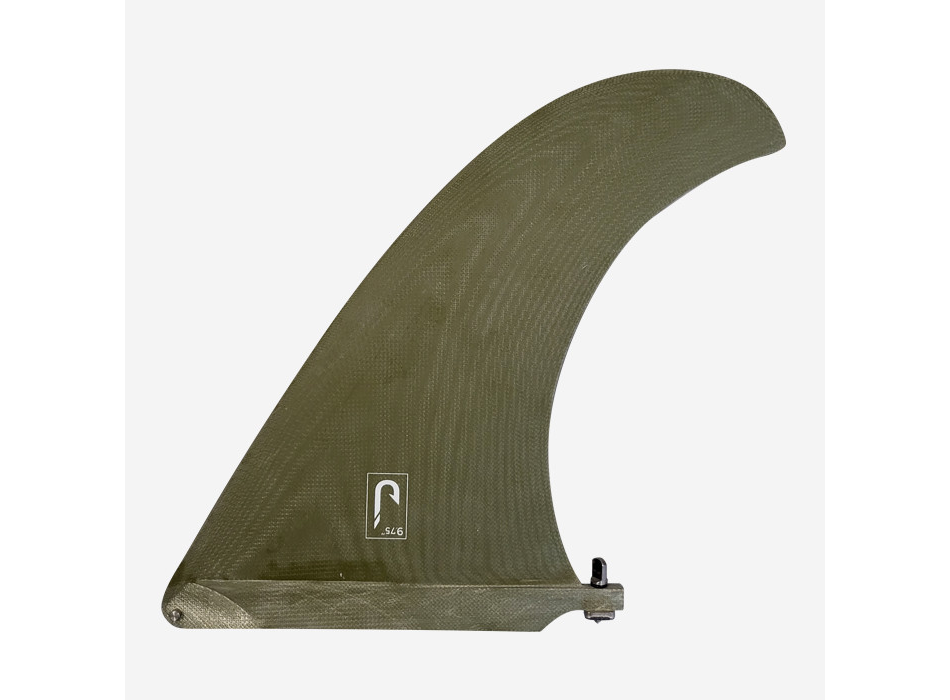 JUST 9.75” PINNA LONGBOARD SINGLE FIN NOSERIDER FIBERGLASS CREME
