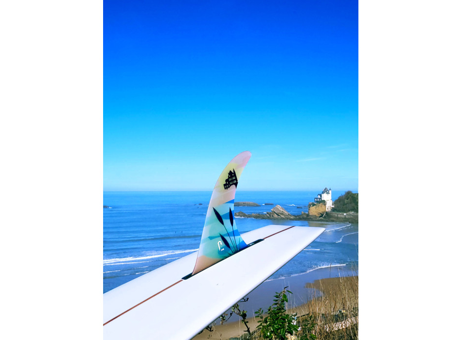 JUST 9.75” PINNA LONGBOARD SINGLE FIN NOSERIDER FIBERGLASS GREEN