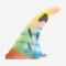 JUST 9.75” PINNA LONGBOARD SINGLE FIN  FIBERGLASS VILLA BELZA