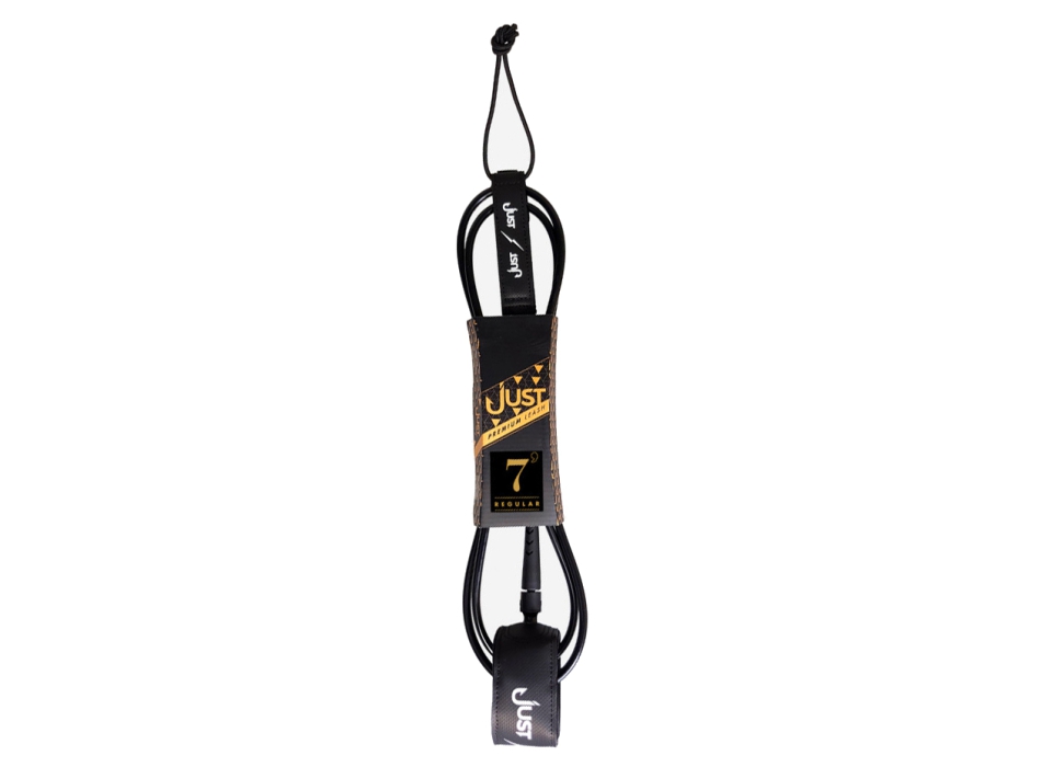 JUST LEASH REGULAR PREMIUM 7'0" BLACK
