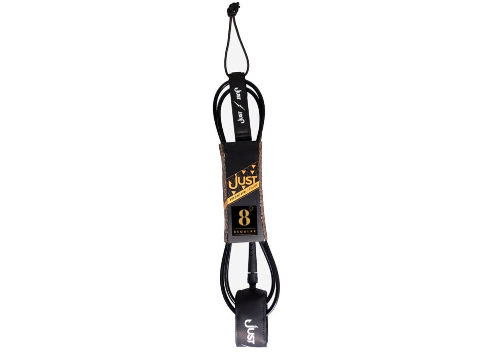 JUST LEASH REGULAR PREMIUM 8'0" BLACK