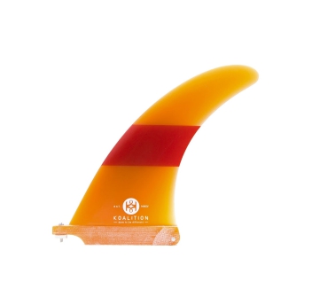 KOALITION 7.5" PINNA LONGBOARD SINGLE FIN CALIFORNIA CLASSIC ORANGE