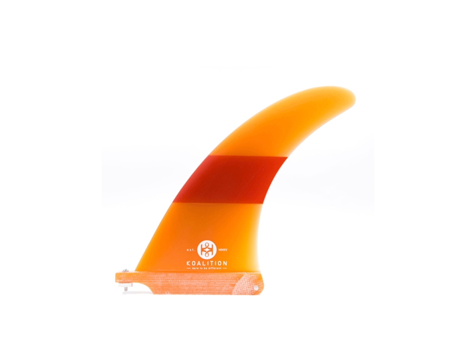 KOALITION 8'0" PINNA LONGBOARD SINGLE FIN ORANGE ORANGE